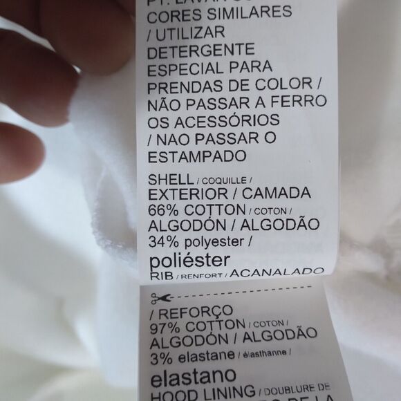 Puma hoodie sweatshirt sweater Men's small White logo spell out fleece NEW - Picture 9 of 11